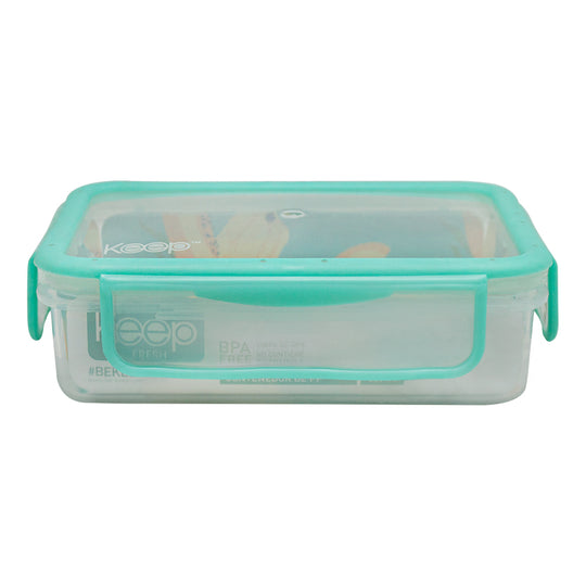Contenedor Rectangular Keep Hermético 400ml - Celeste