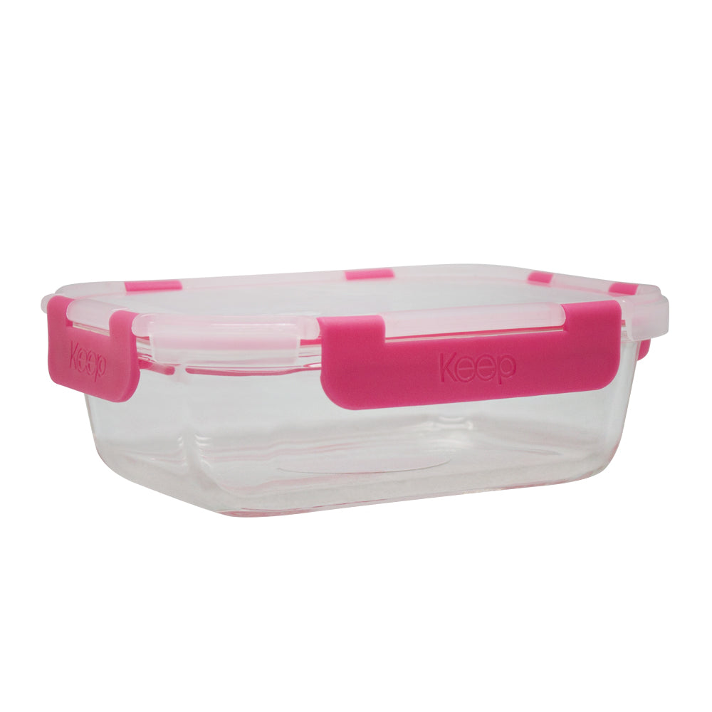 Contenedor Rectangular Keep Hermético de Vidrio 640ml