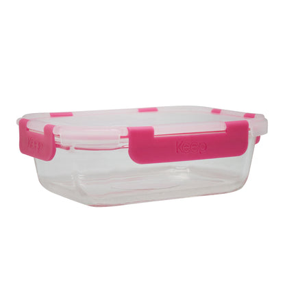 Contenedor Rectangular Keep Hermético de Vidrio 640ml