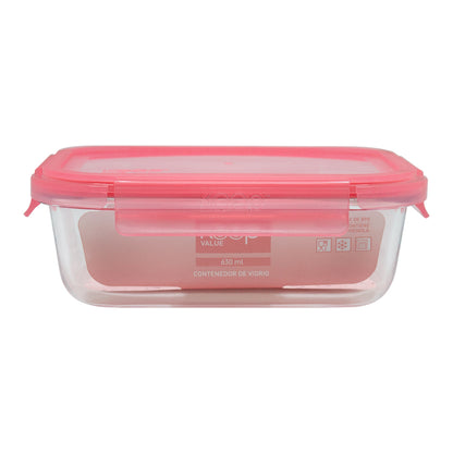 Contenedor Rectangular Keep Hermético de Vidrio 630ml