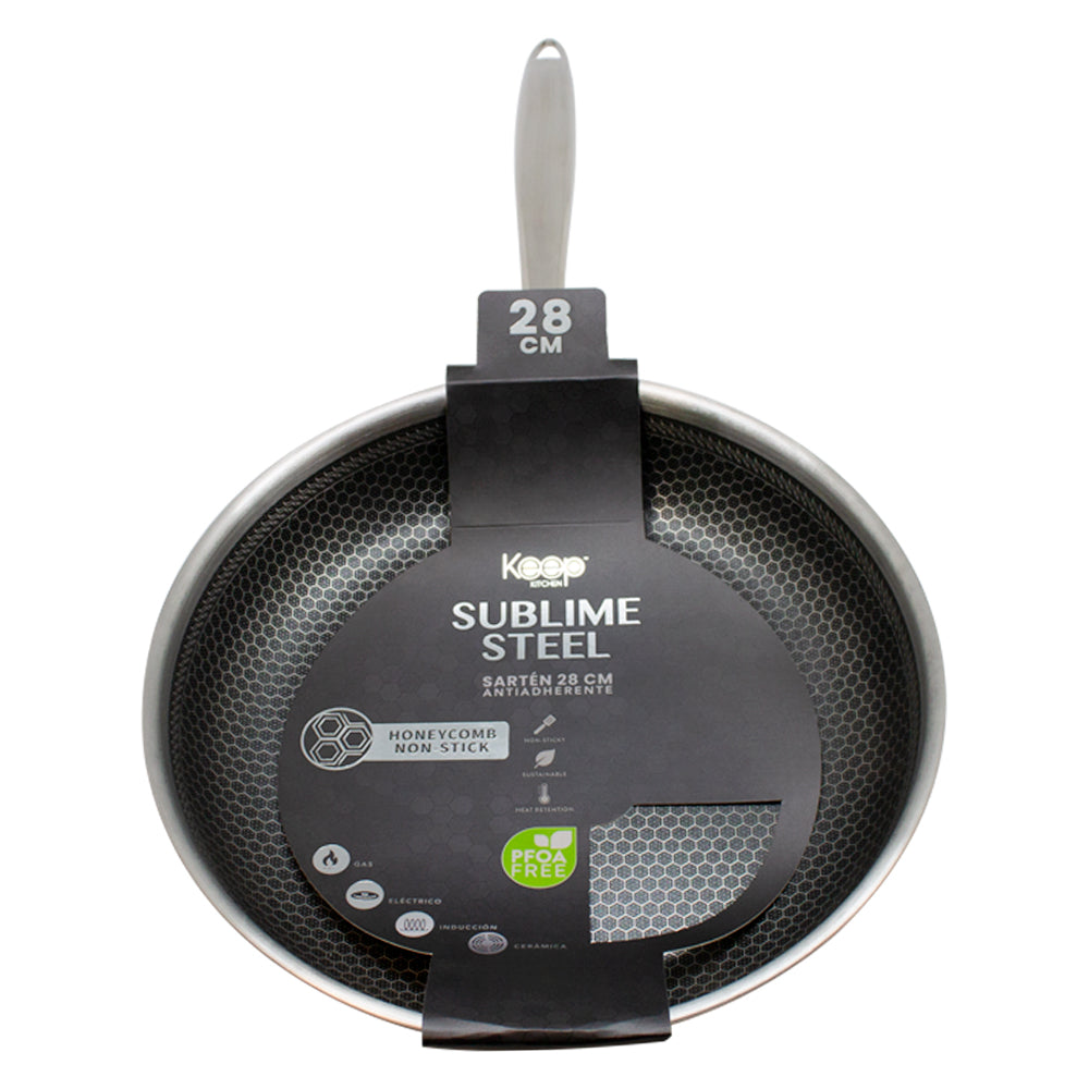 Sarten 28cm Sublime Steel Keep