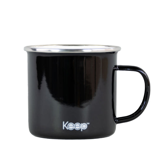 Mug Metálico Keep Hierro 470 ML - Negro