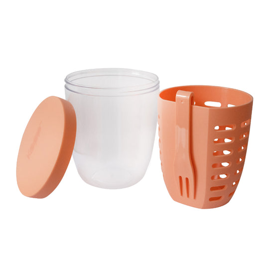 Contenedor Frutas Keep Hermético 600ml - Coral