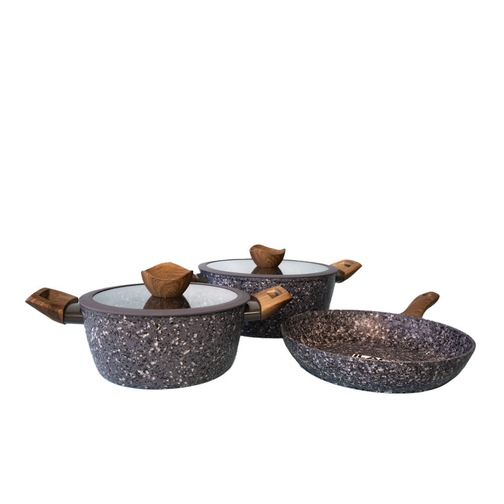 Batería de Cocina Antiadherente 5 piezas Keep Rokka