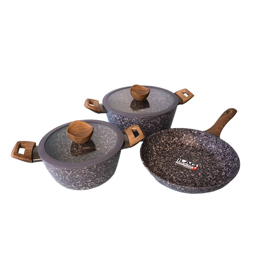 Batería de Cocina Antiadherente 5 piezas Keep Rokka